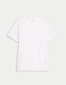 Camiseta de manga corta y cuello pico