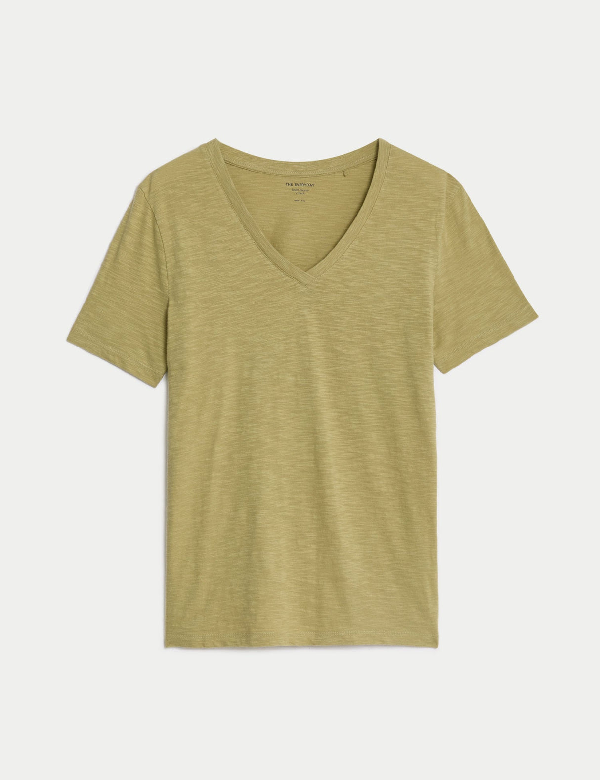 Camiseta de manga corta y cuello pico