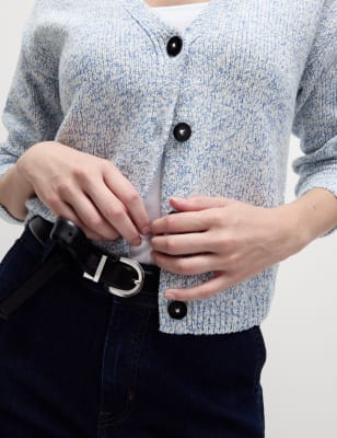 Rebeca abotonada canalé