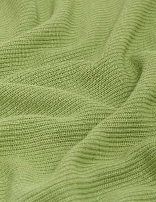 Jersey mezcla de lino de manga corta con escote pico