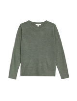 Jersey de cuello redondo de tejido cashmilon