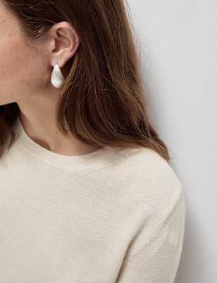 Jersey de cuello redondo de tejido cashmilon