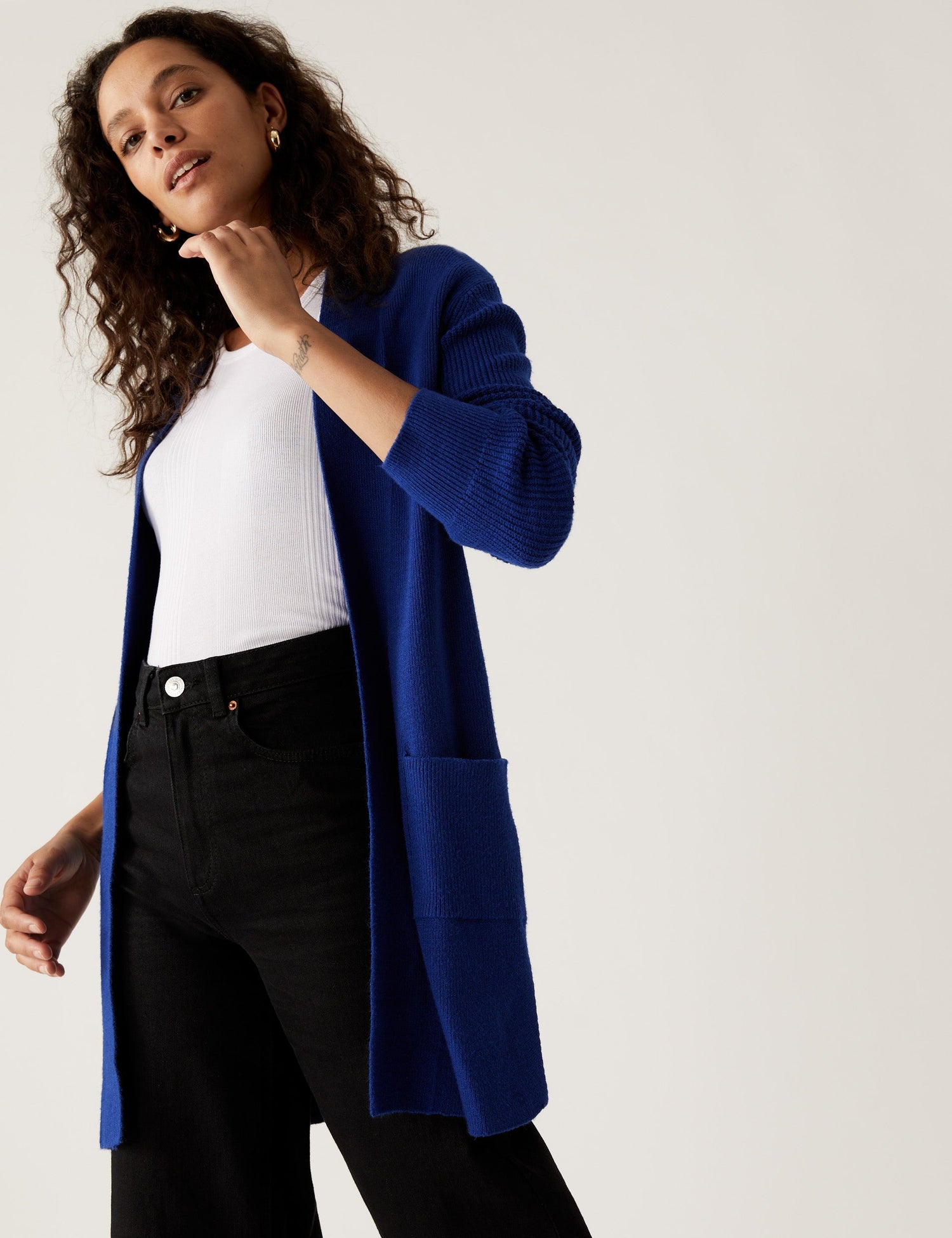 Cardigan con bolsillos