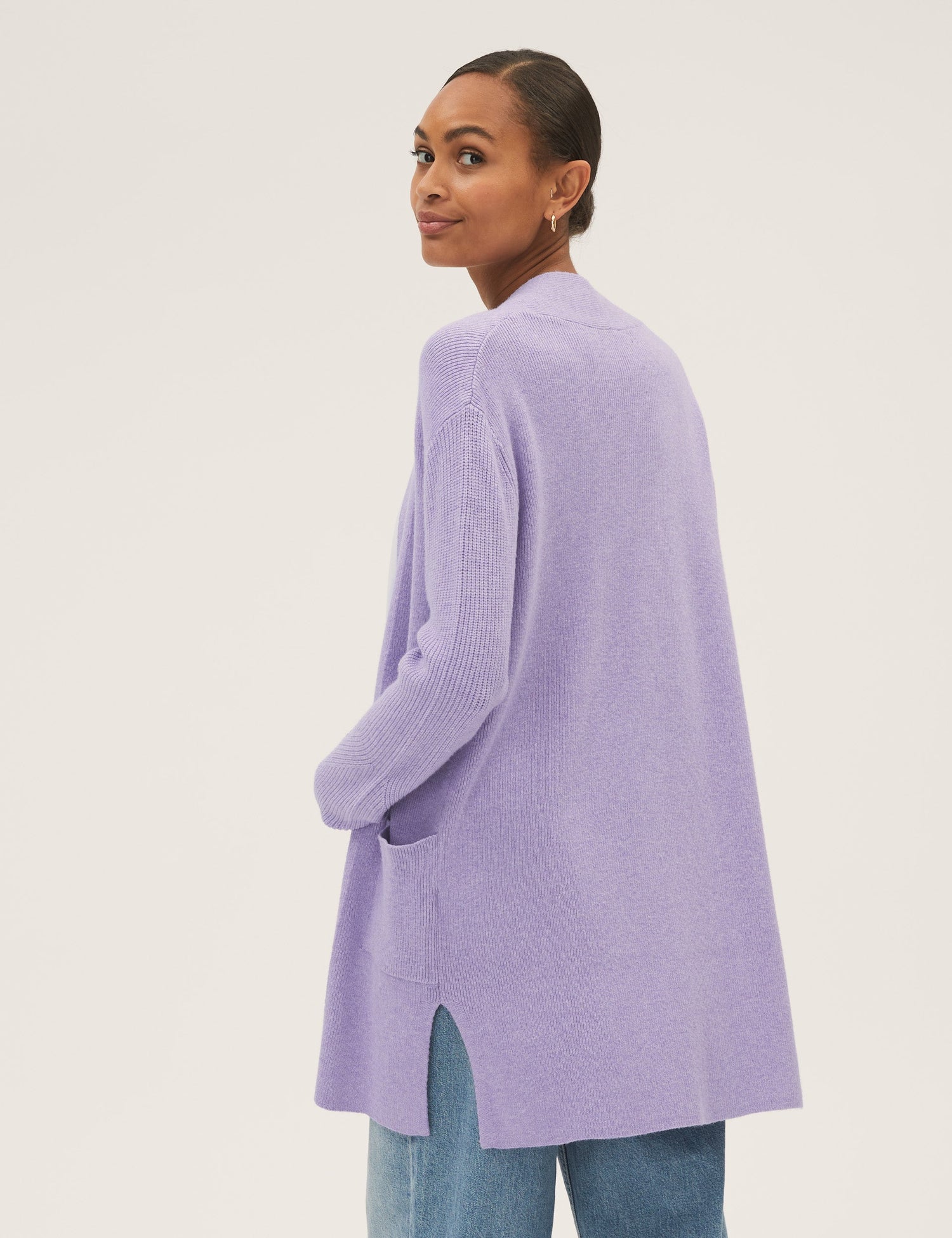 Cardigan con bolsillos