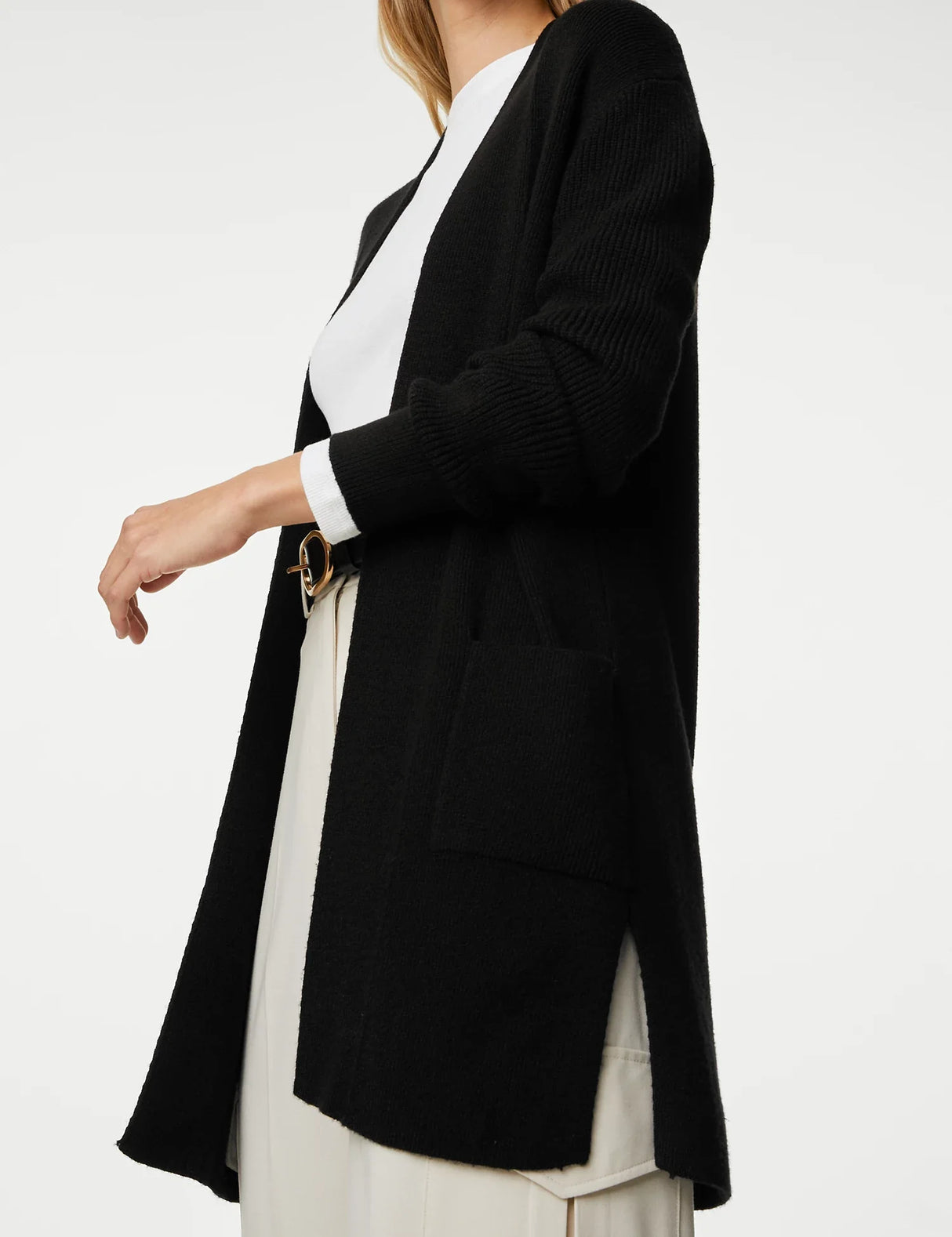 Cardigan con bolsillos