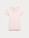 Camiseta de manga corta de rayas slim
