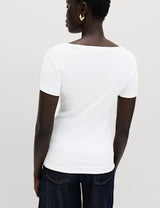 Camiseta de manga corta de rayas slim