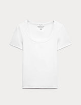 Camiseta de manga corta de rayas slim