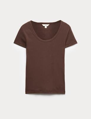 Camiseta de manga corta de rayas slim