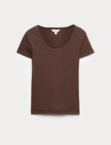 Camiseta de manga corta de rayas slim