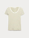 Camiseta de manga corta de rayas slim