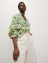 Blusa de manga larga estampada