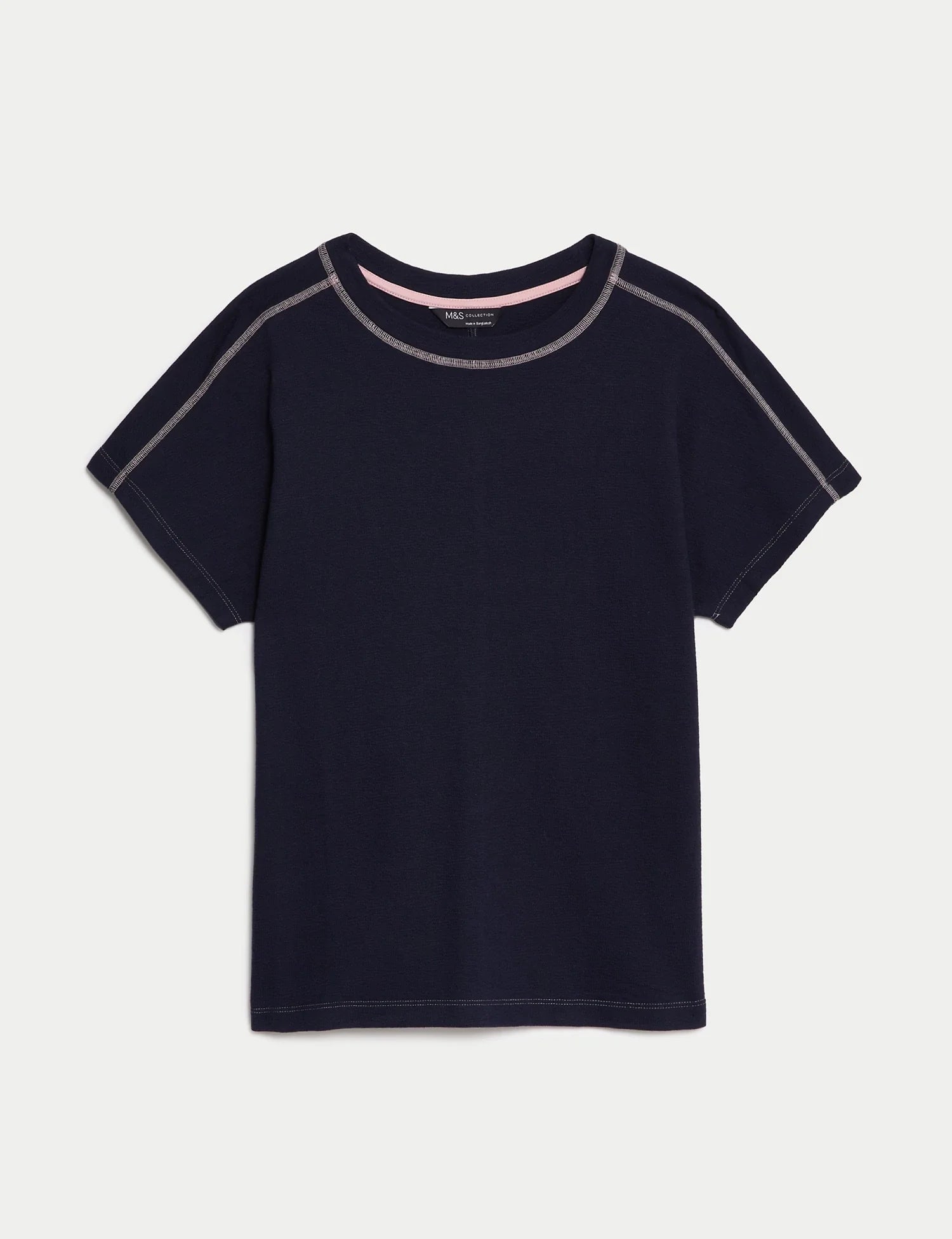 Camiseta de manga corta textura