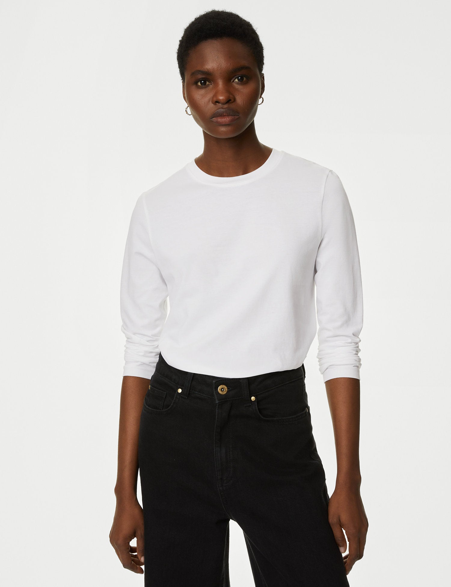 Camiseta básica de manga larga