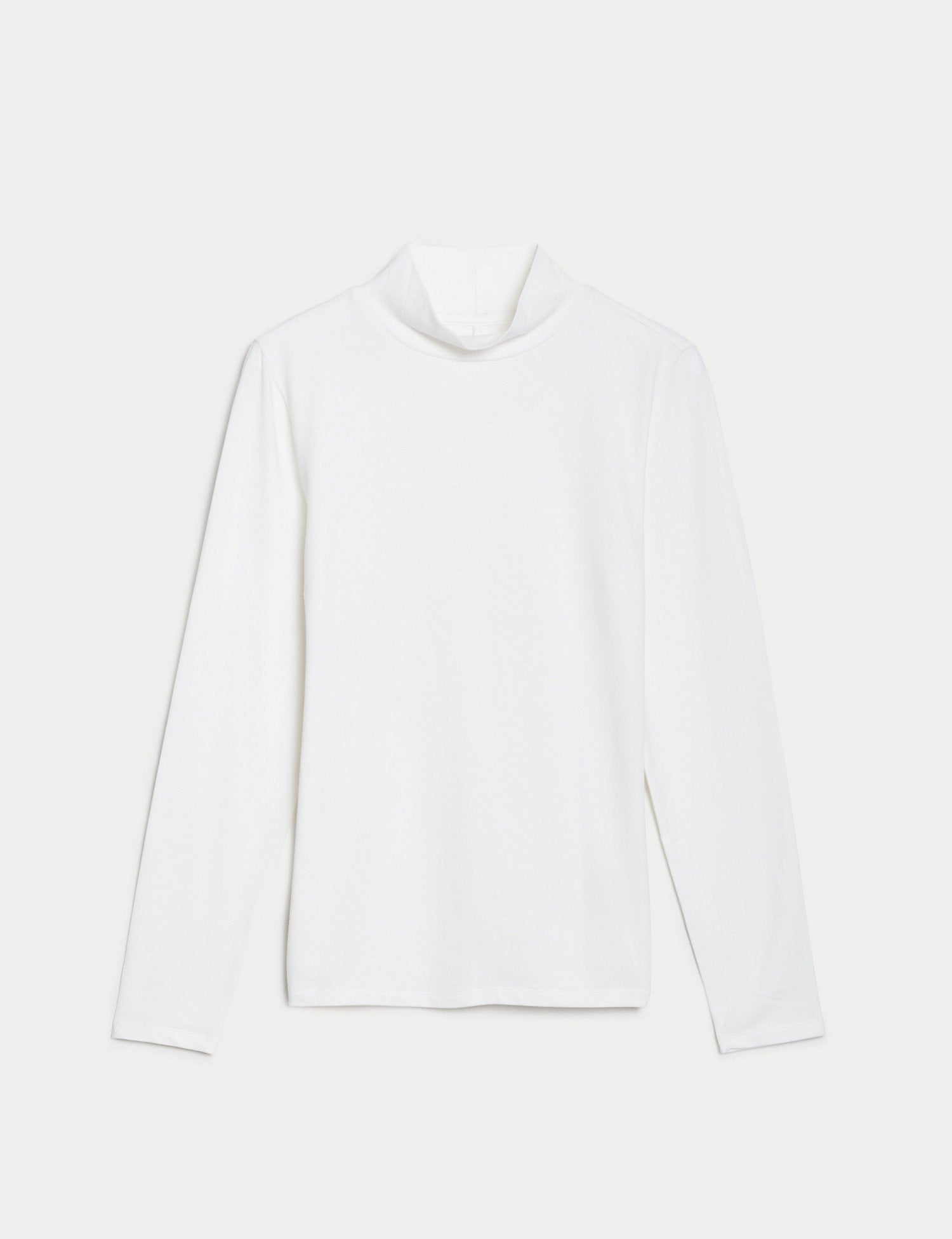 Camiseta básica manga larga cuello alto