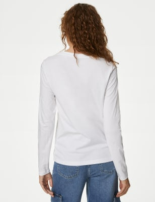 Camiseta básica de manga larga