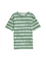 Camiseta básica de manga corta y escorte pico de corte relax