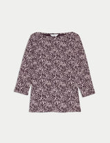 Camiseta de manga semilarga estampada
