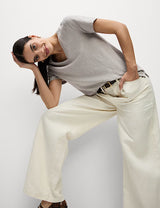 Camiseta de manga corta con escote pico Everyday