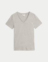 Camiseta de manga corta con escote pico Everyday