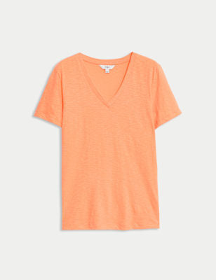 Camiseta de manga corta con escote pico Everyday