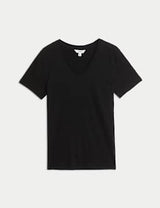 Camiseta de manga corta con escote pico Everyday