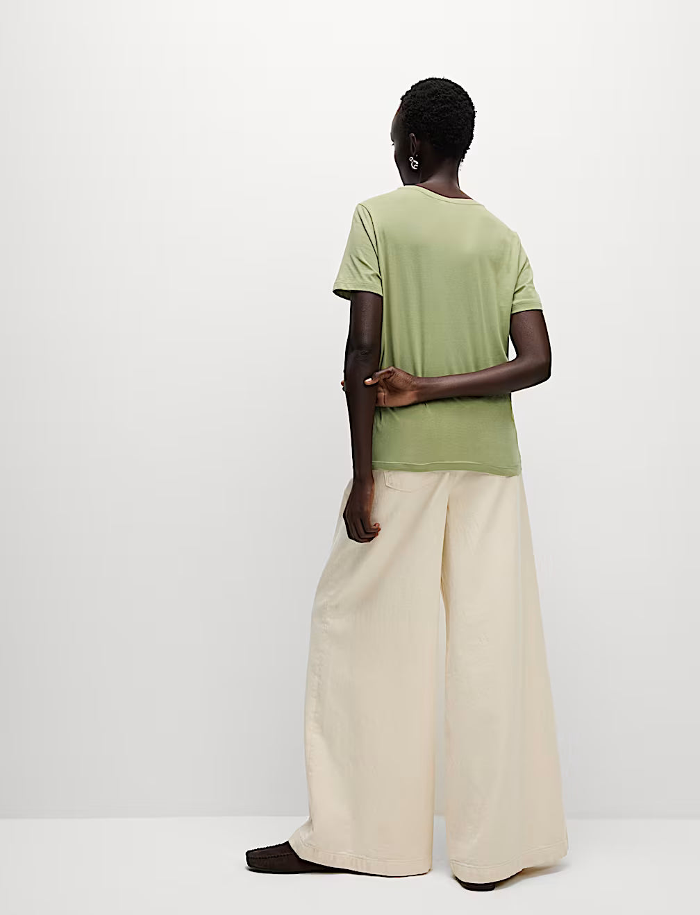 Camiseta de manga corta básica ajustada