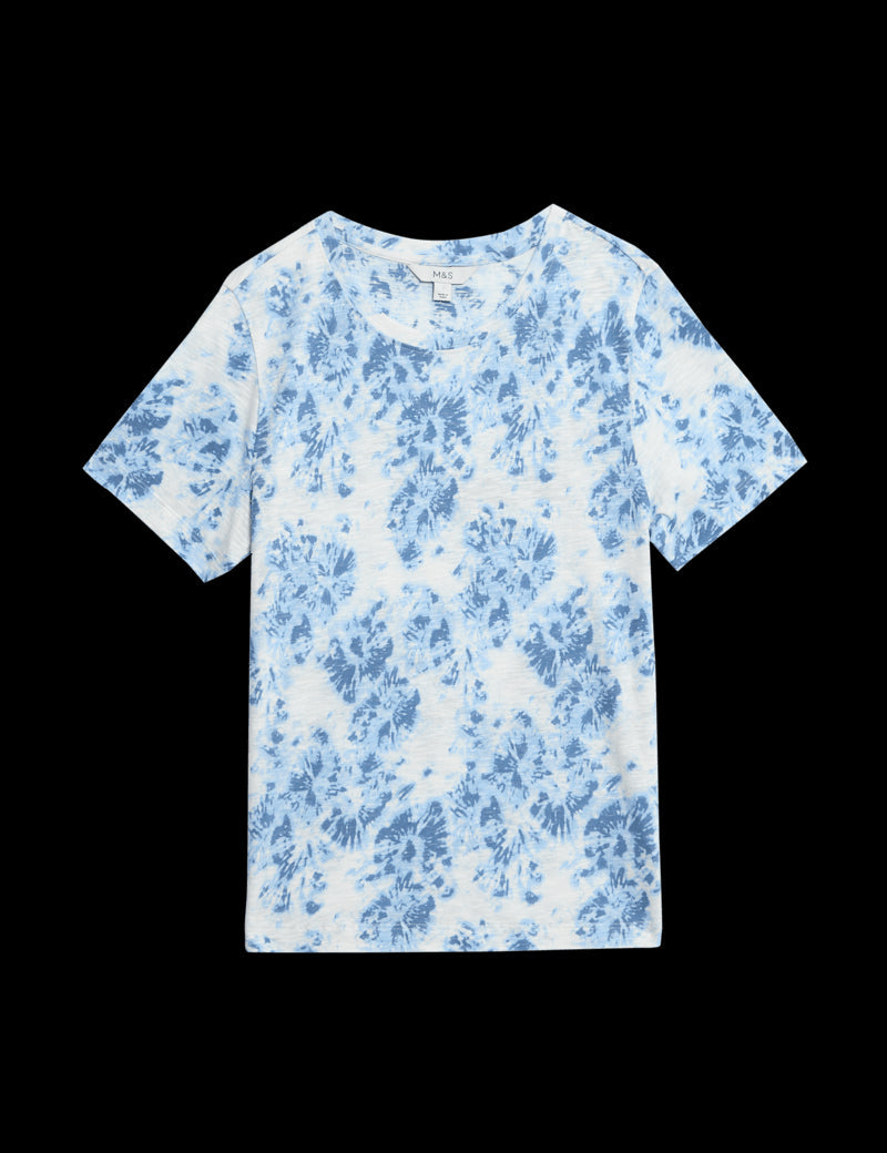 Top de manga corta estampado