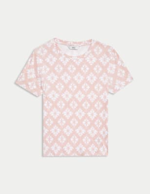 Camiseta estampada de manga corta
