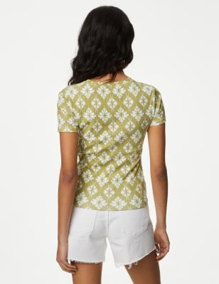 Camiseta estampada de manga corta