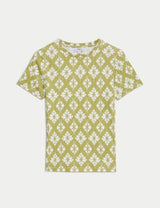 Camiseta estampada de manga corta