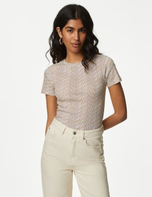 Camiseta estampada de manga corta