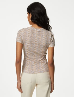 Camiseta estampada de manga corta