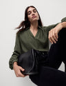 Blusa de manga larga con volumen
