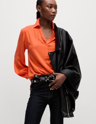 Blusa de manga larga con volumen
