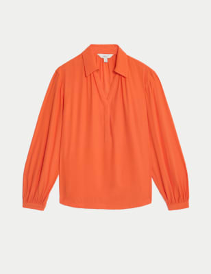 Blusa de manga larga con volumen