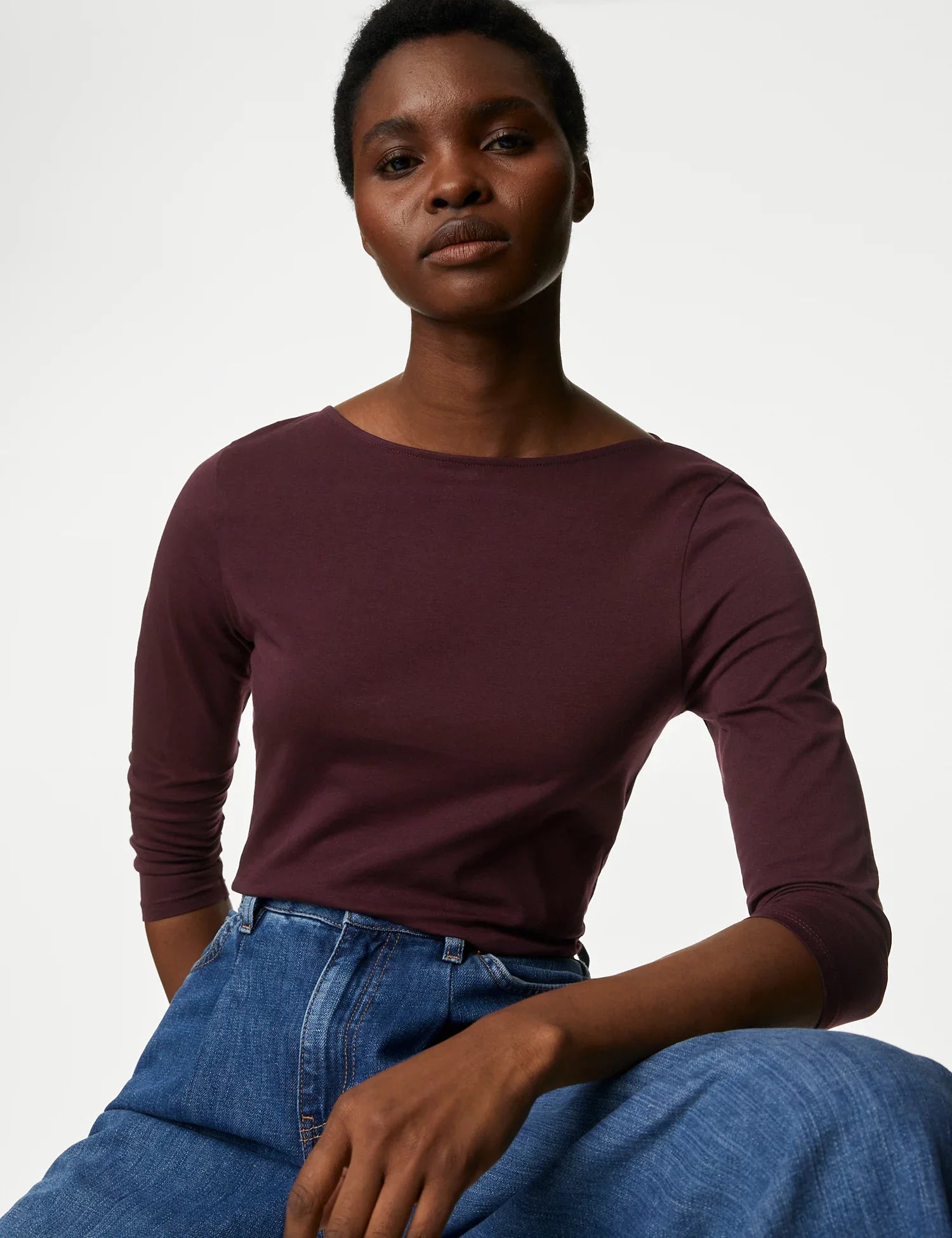 Camiseta manga semilarga