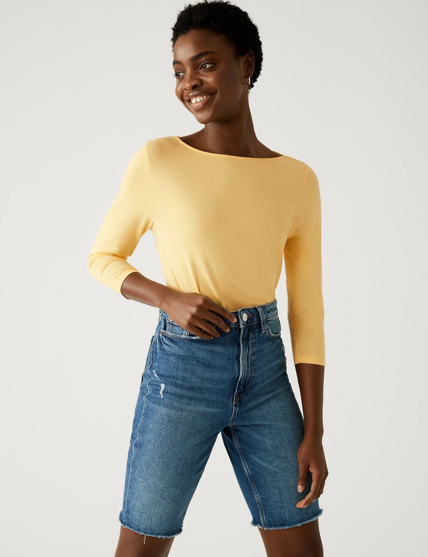 Camiseta manga semilarga