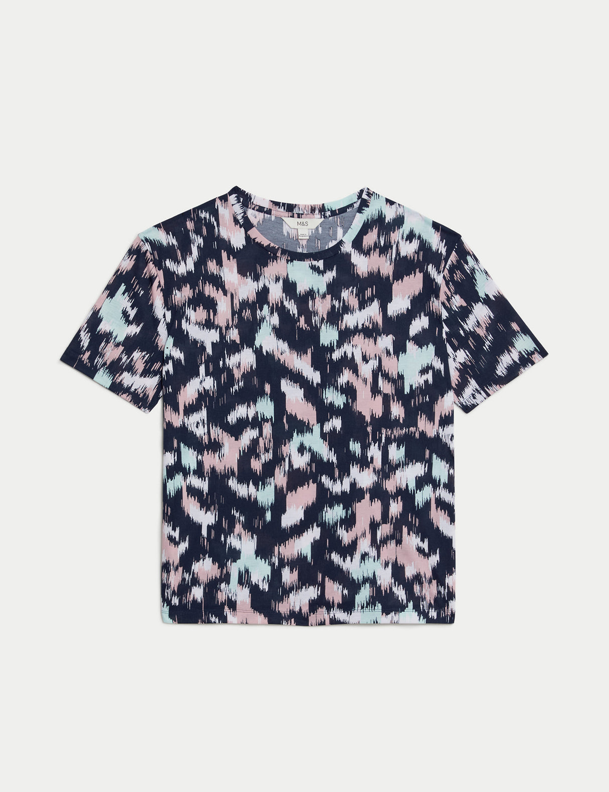 Camiseta estampada de manga corta de estilo relax