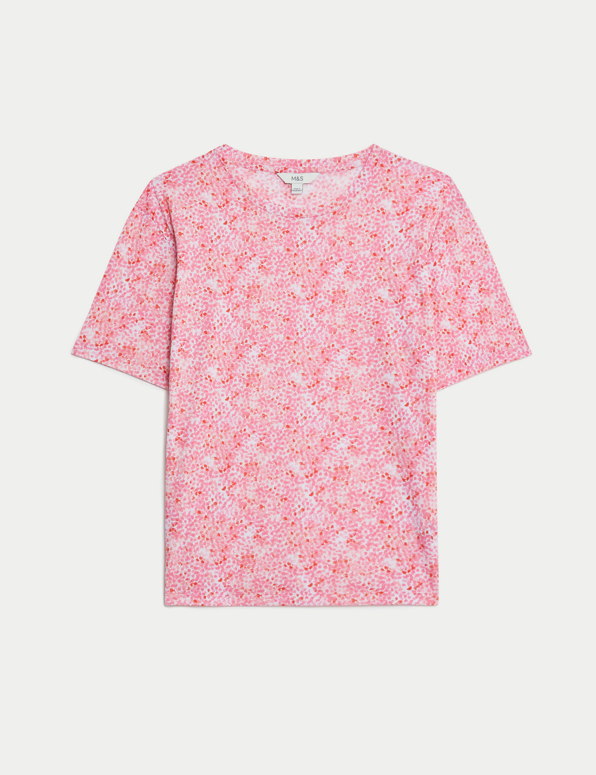 Camiseta estampada de manga corta de estilo relax