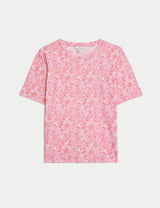 Camiseta estampada de manga corta de estilo relax