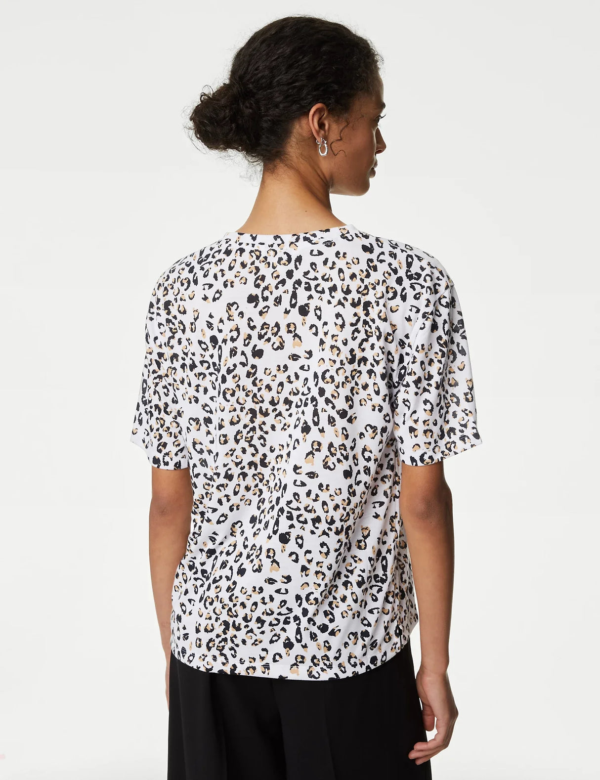 Camiseta estampada de manga corta de estilo relax