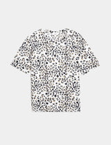 Camiseta estampada de manga corta de estilo relax