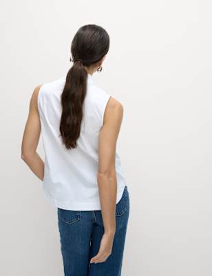 Blusa camisera sin mangas