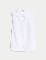 Blusa camisera sin mangas