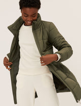 Chaqueta larga acolchada