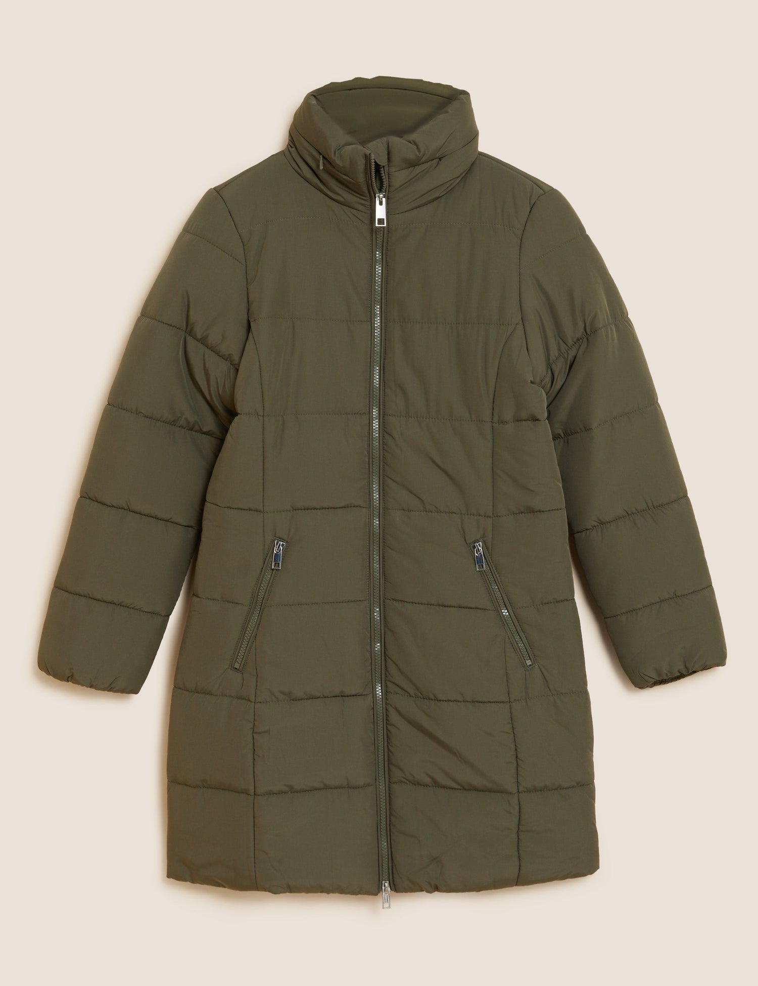 Chaqueta larga acolchada