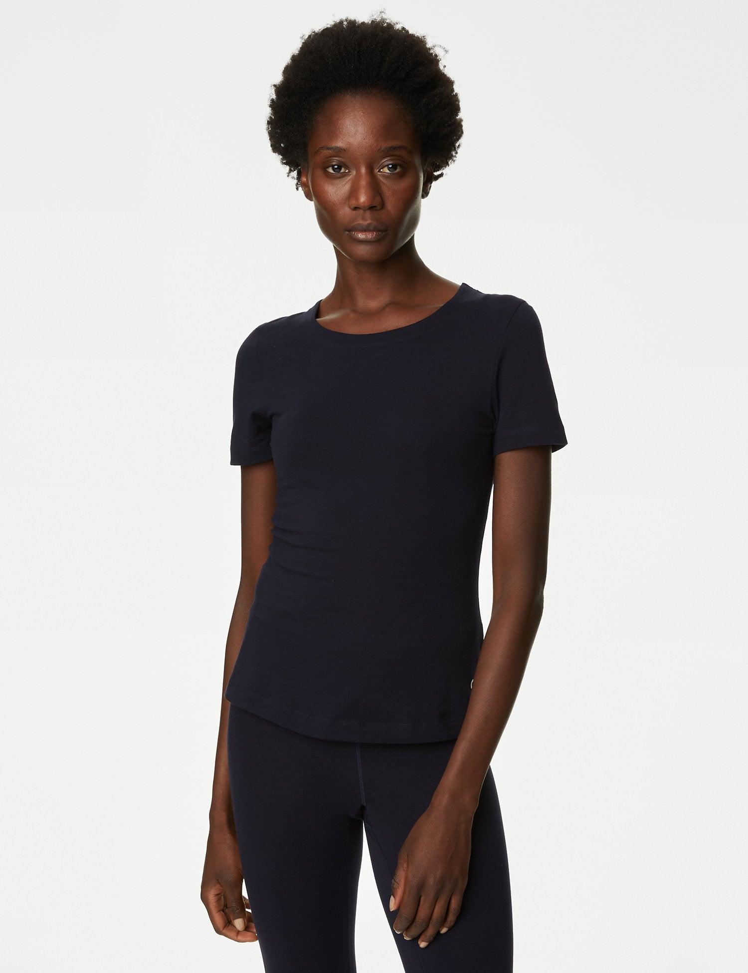 Top de manga corta de algodón Active Good Move