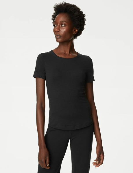 Top de manga corta de algodón Active Good Move