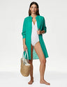 Vestido de playa camisero